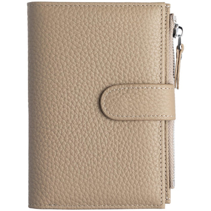 Passport wallet and Card Slot Combo RFID Blocking Leather Travel Passport Wallet for Men and Women with Zippered Coins Pocket Passport holder, Deep Green