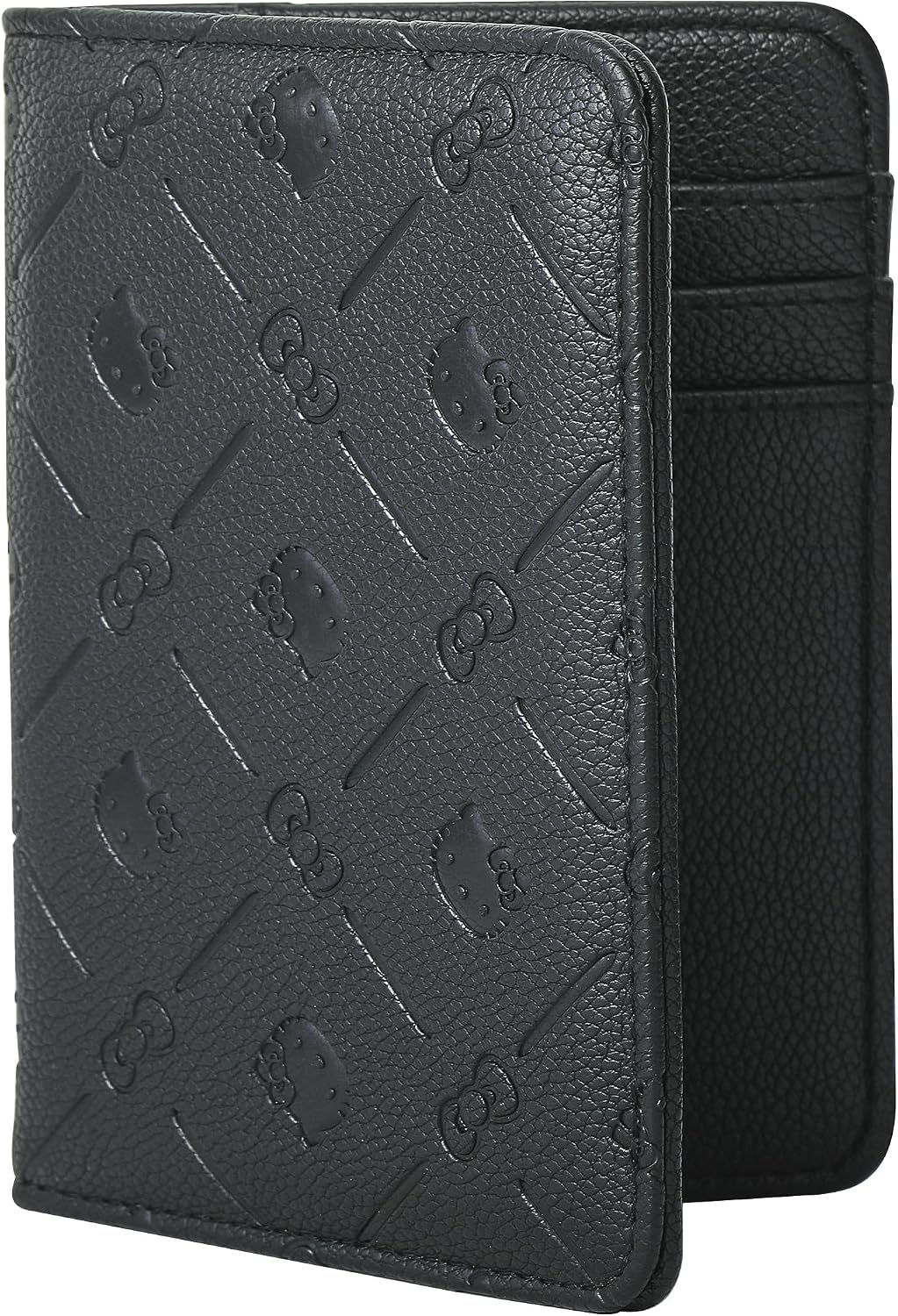Hello Kitty Passport Holder for Travel Official License, Black Passport