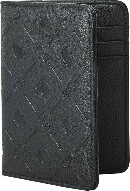 Hello Kitty Passport Holder for Travel Official License, Black Passport