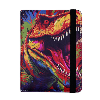 Dinosaur Passport Holder for Women and Men PU Leather Passport Cover for Travel