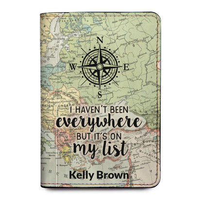 Personalized Passport Holder - Custom Vegan Leather RFID Passport Cover
