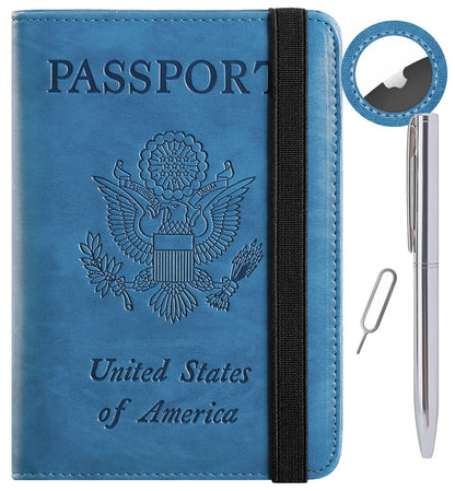 Airtag Passport Holder, Travel Essentials, Passport Cover, RFID Wallet