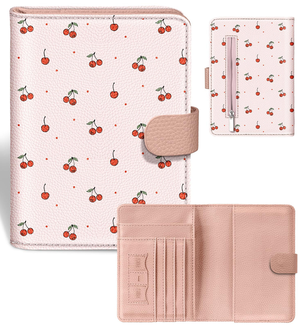 Slohif Passport Holder Cover Wallet Case for Travel Women - Leather RFID Blocking Passport Book Multiple Personalized Organizer Slim Portable Carrier Card Slots Protector Sleeve Stamp