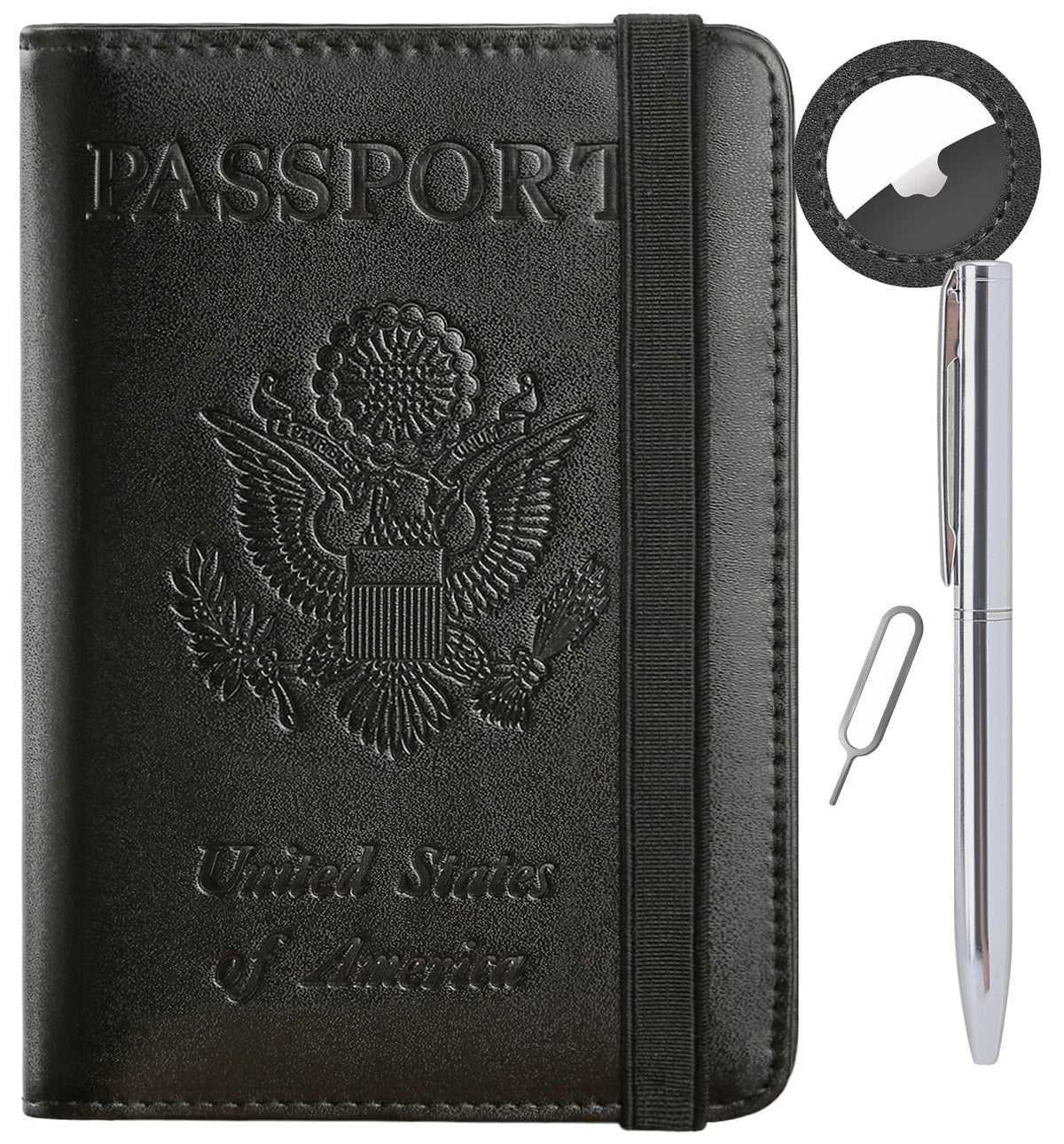 Airtag Passport Holder, Travel Essentials, Passport Cover, RFID Wallet