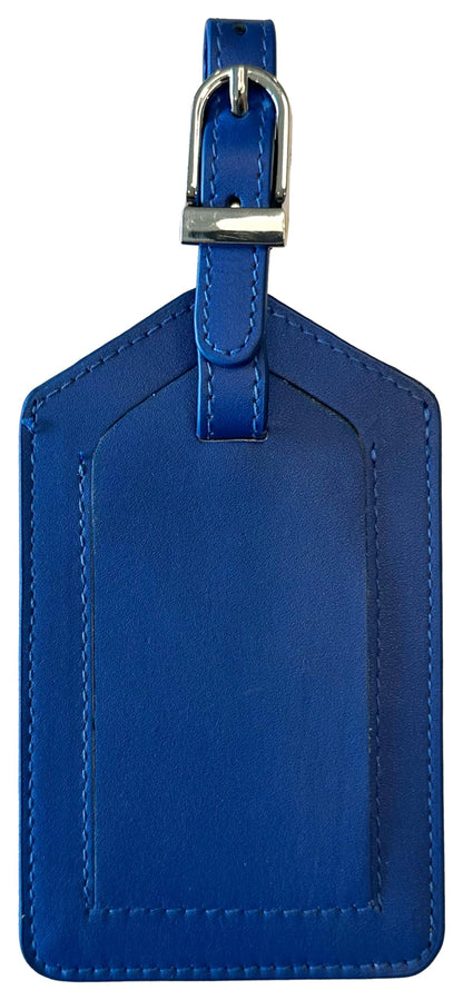 Emerald Green Genuine Top Grain Leather Luggage Tag