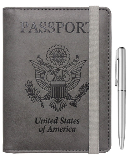 WALNEW Passport Holder for Travel, RFID Passport Wallet, Travel Essentials