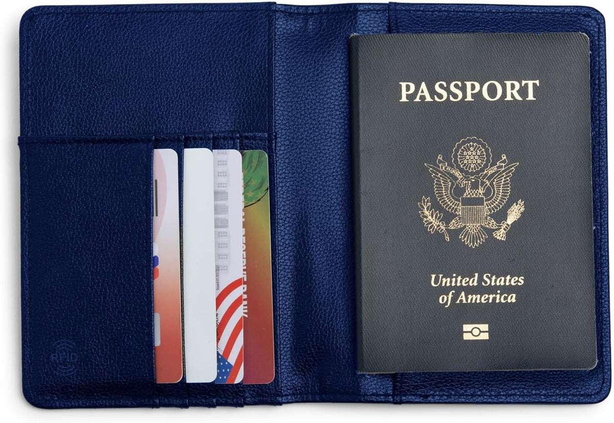Brookstone RFID-Blocking Passport Wallet, Card Organizer