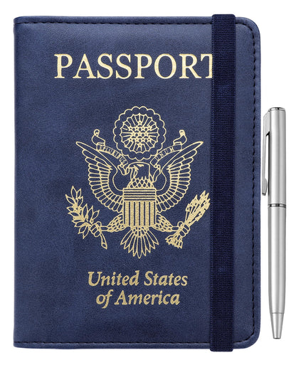 WALNEW Passport Holder for Travel, RFID Passport Wallet, Travel Essentials