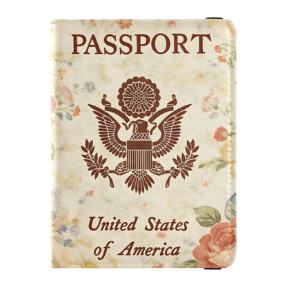 ALAZA Passport Holder, USA Leopard Passport Cover Travel Wallet with Credit Card Slots Rfid Wallet Waterproof Documents Organizer Women Men