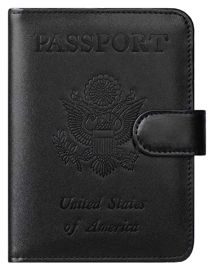 Passport Holder Cover Wallet RFID Blocking, Travel Essentials