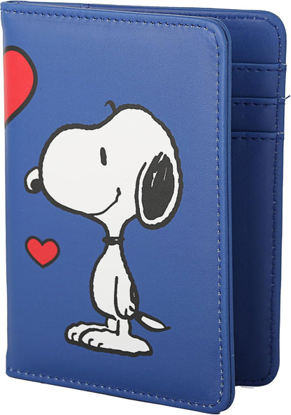 Peanuts Woodstock and Snoopy Passport Cover Official License (Blue)