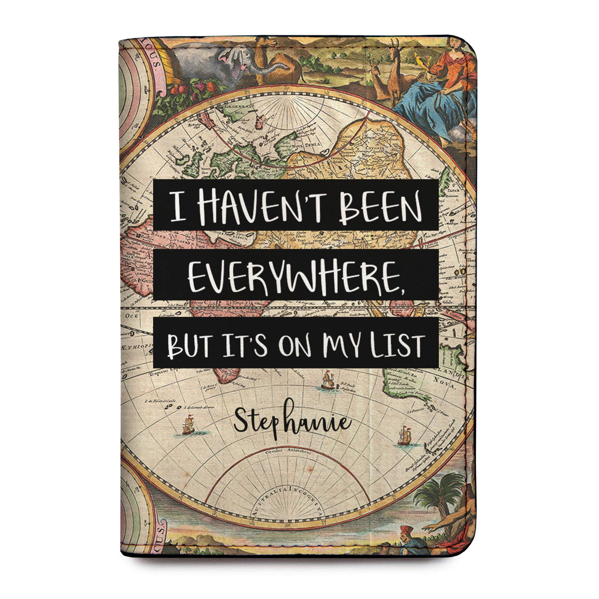 Personalized Passport Holder - Custom Vegan Leather RFID Passport Cover