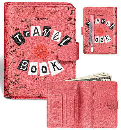 Slohif Passport Holder Cover Wallet Case for Travel Women - Leather RFID Blocking Passport Book Multiple Personalized Organizer Slim Portable Carrier Card Slots Protector Sleeve Stamp