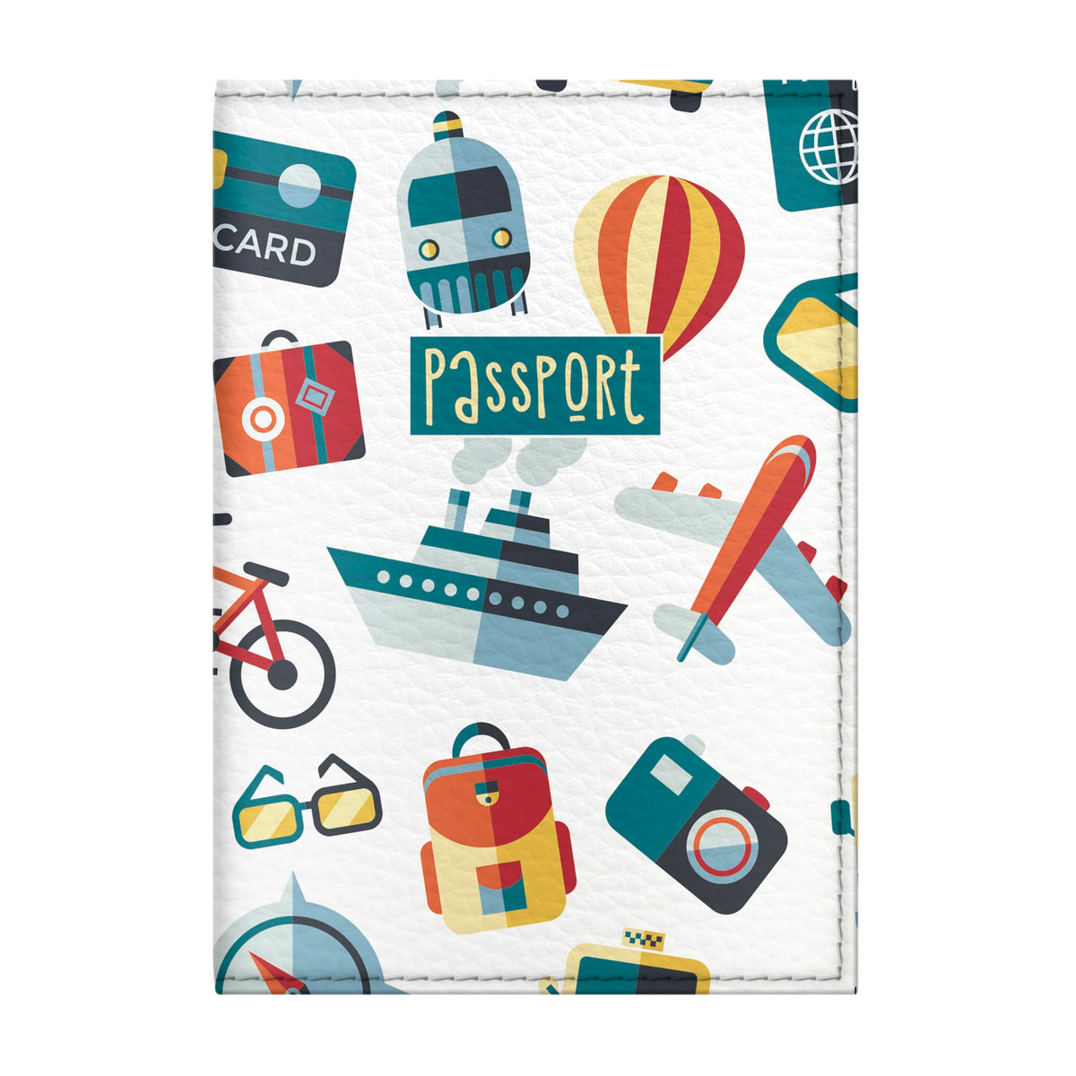 Passport Cover for Kids, Women and Men, Cute Travel Passport Holder (Tourist Pattern)