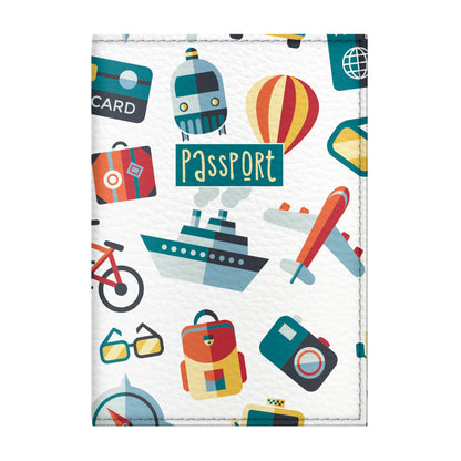 Passport Cover for Kids, Women and Men, Cute Travel Passport Holder (Tourist Pattern)