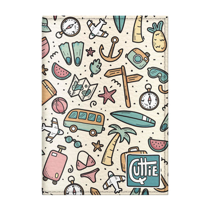 Passport Cover for Kids, Women and Men, Cute Travel Passport Holder (Tourist Pattern)