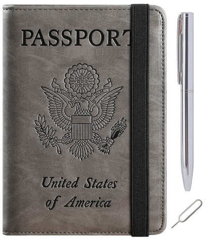 Airtag Passport Holder, Travel Essentials, Passport Cover, RFID Wallet
