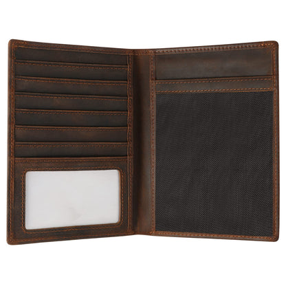 Jack&Chris Leather Passport Holder, Handmade Passport cover, Travel Wallet Cover Case for Men and Women, Leather Travel Documents Organizer Protector, JC107