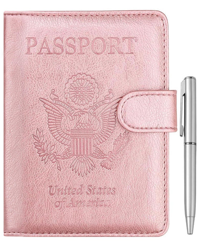 WALNEW Passport Holder for Travel, RFID Passport Wallet, Travel Essentials