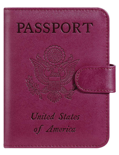 Airtag Passport Holder Cover Wallet RFID Blocking, Travel Essentials