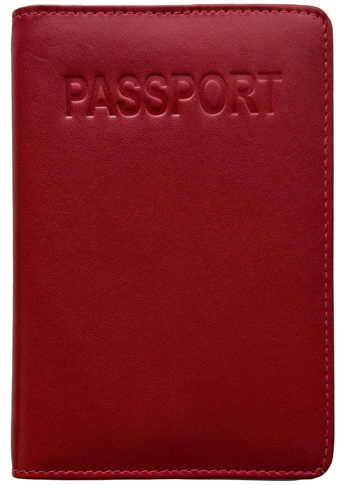 Antique Saddle Genuine Leather RFID Passport Cover