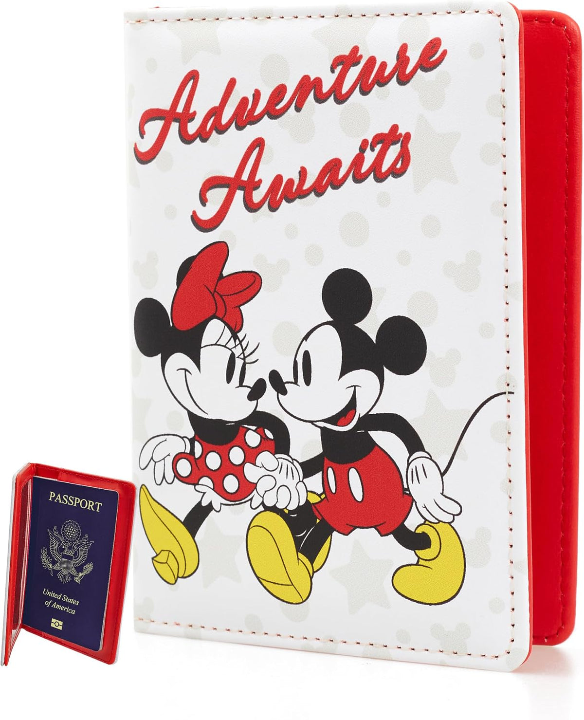 Disney Mickey & Minnie Mouse Passport Holder, Officially Licensed (Mm)