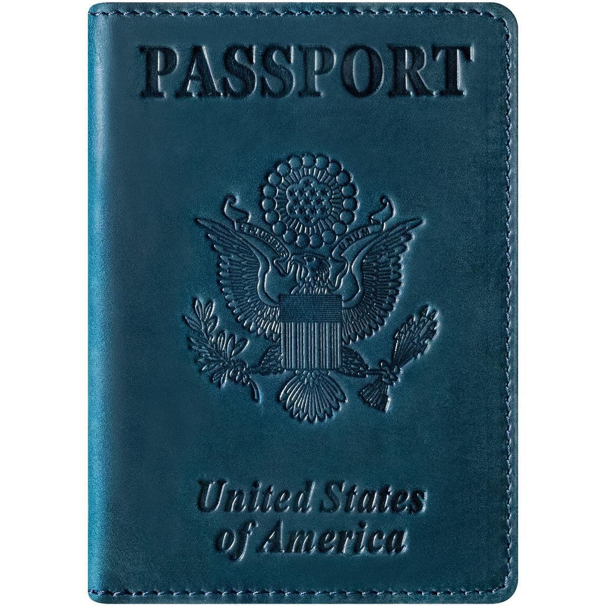 BIAOTIE Premium Leather Passport Holder Covers, Rfid Travel Wallet Passport Document Holder, Travel Essentials Wallet Cover Case for Men and Women (Black)
