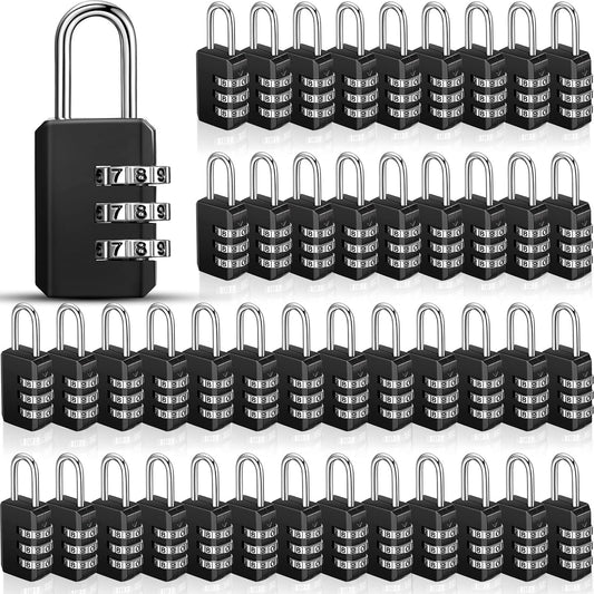 Chumia 50 Pack Small Combo Locks 3 Digit Waterproof for Luggage Locker