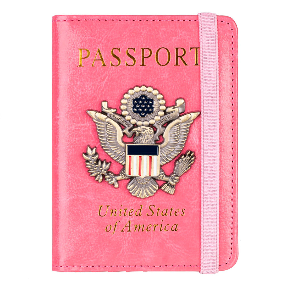 TOURSUIT RFID Blocking Passport Holder, Leather Travel Wallet, Dark Blue