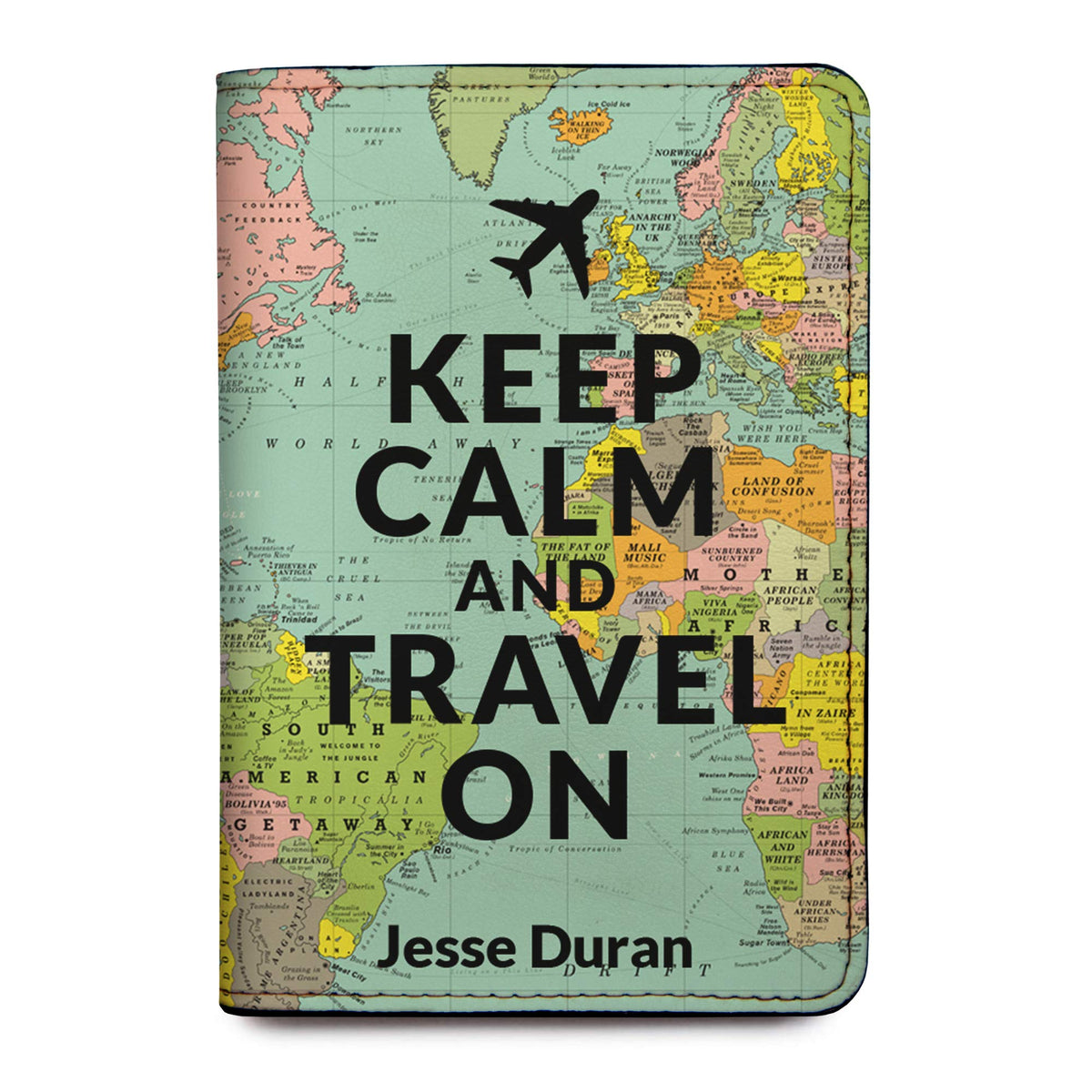 Personalized Passport Holder - Custom Vegan Leather RFID Passport Cover