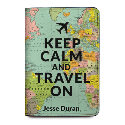 Personalized Passport Holder - Custom Vegan Leather RFID Passport Cover