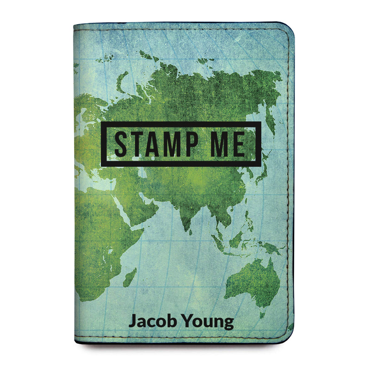 Personalized Passport Holder - Custom Vegan Leather RFID Passport Cover