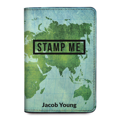 Personalized Passport Holder - Custom Vegan Leather RFID Passport Cover