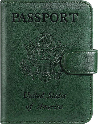 Passport Holder Cover Wallet RFID Blocking, Travel Essentials