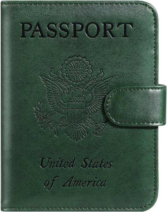 Passport Holder Cover Wallet RFID Blocking, Travel Essentials