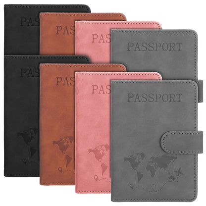 8 Pack Passport Holder for Travel, Passport Wallet Cover Case Waterproof RFID Blocking Passports Holders with Pen Holder Travel Must Haves Accessories, Passports Book Holders for Women and Men