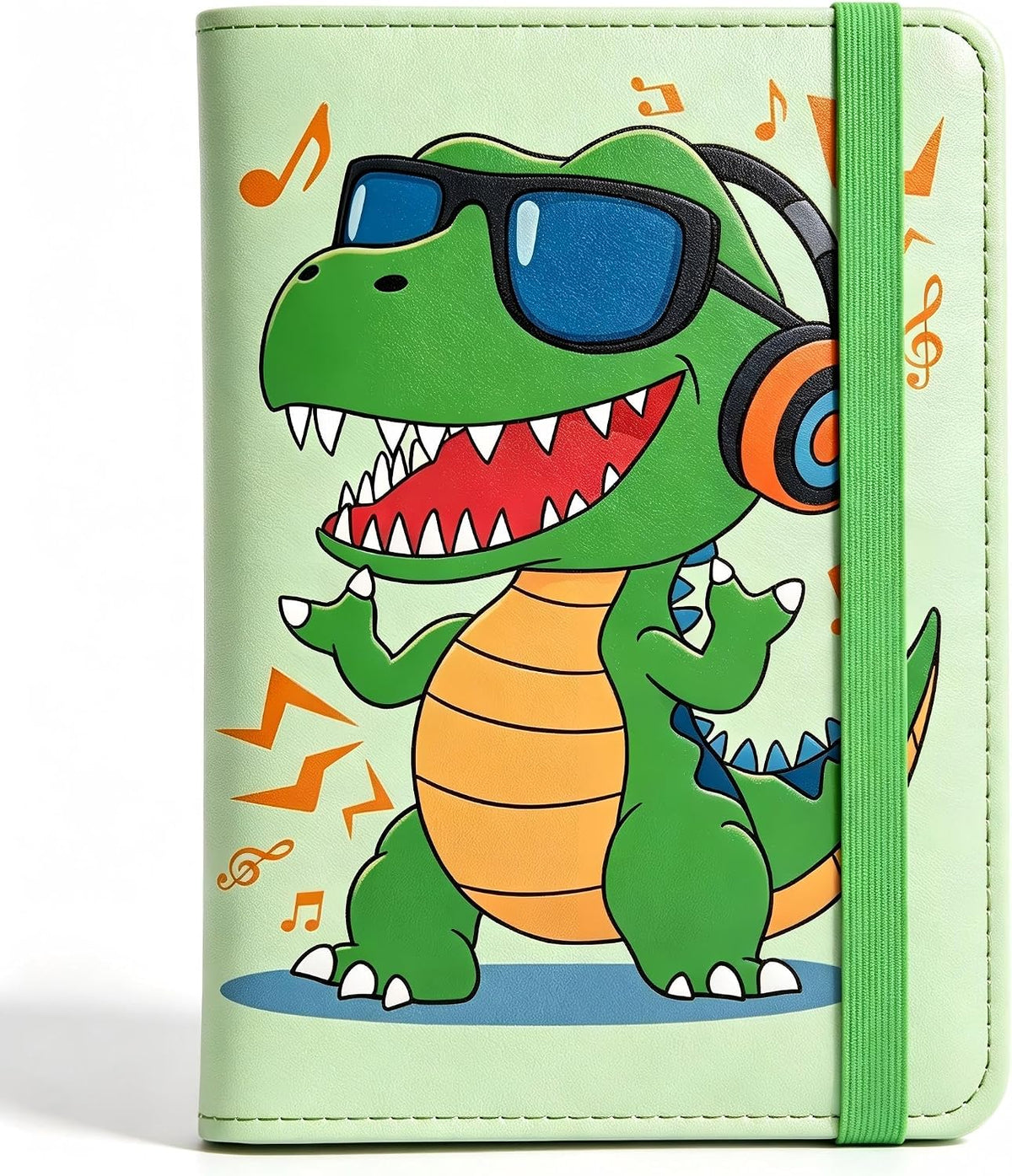 Cute Cool Dino Passport Holder for Travel, 5.9" x 4.3"