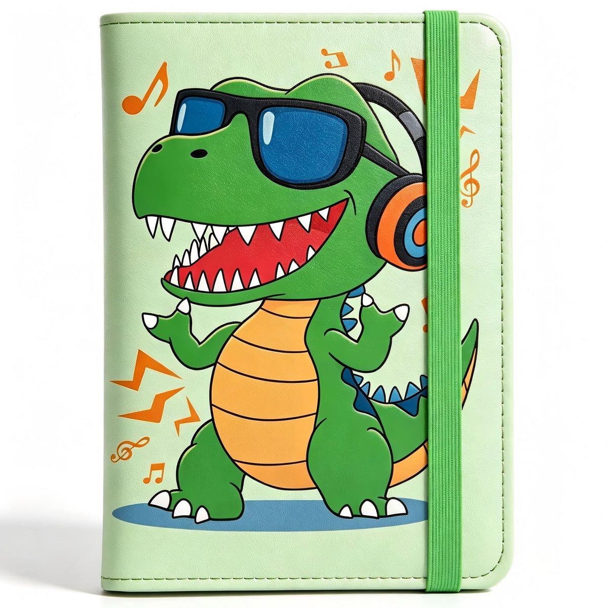 Cute Cool Dino Passport Holder for Travel, 5.9" x 4.3"