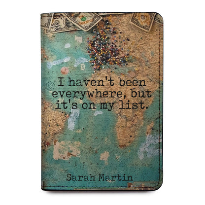 Personalized Passport Holder - Custom Vegan Leather RFID Passport Cover