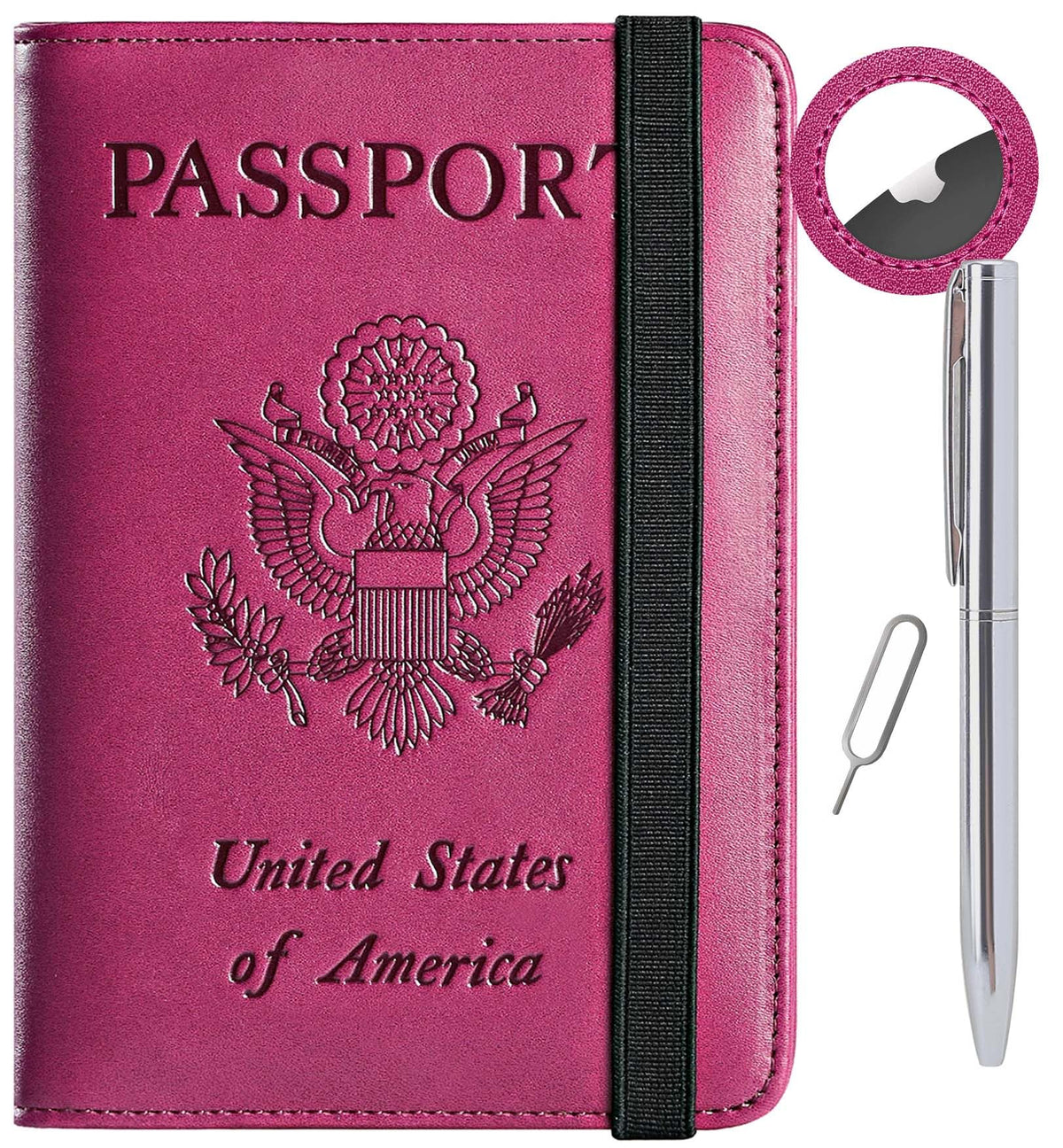 Airtag Passport Holder, Travel Essentials, Passport Cover, RFID Wallet
