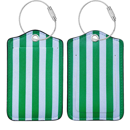 Luggage Tag, Premium Faux Leather Travel ID Tag, Stylish Suitcase Accessory