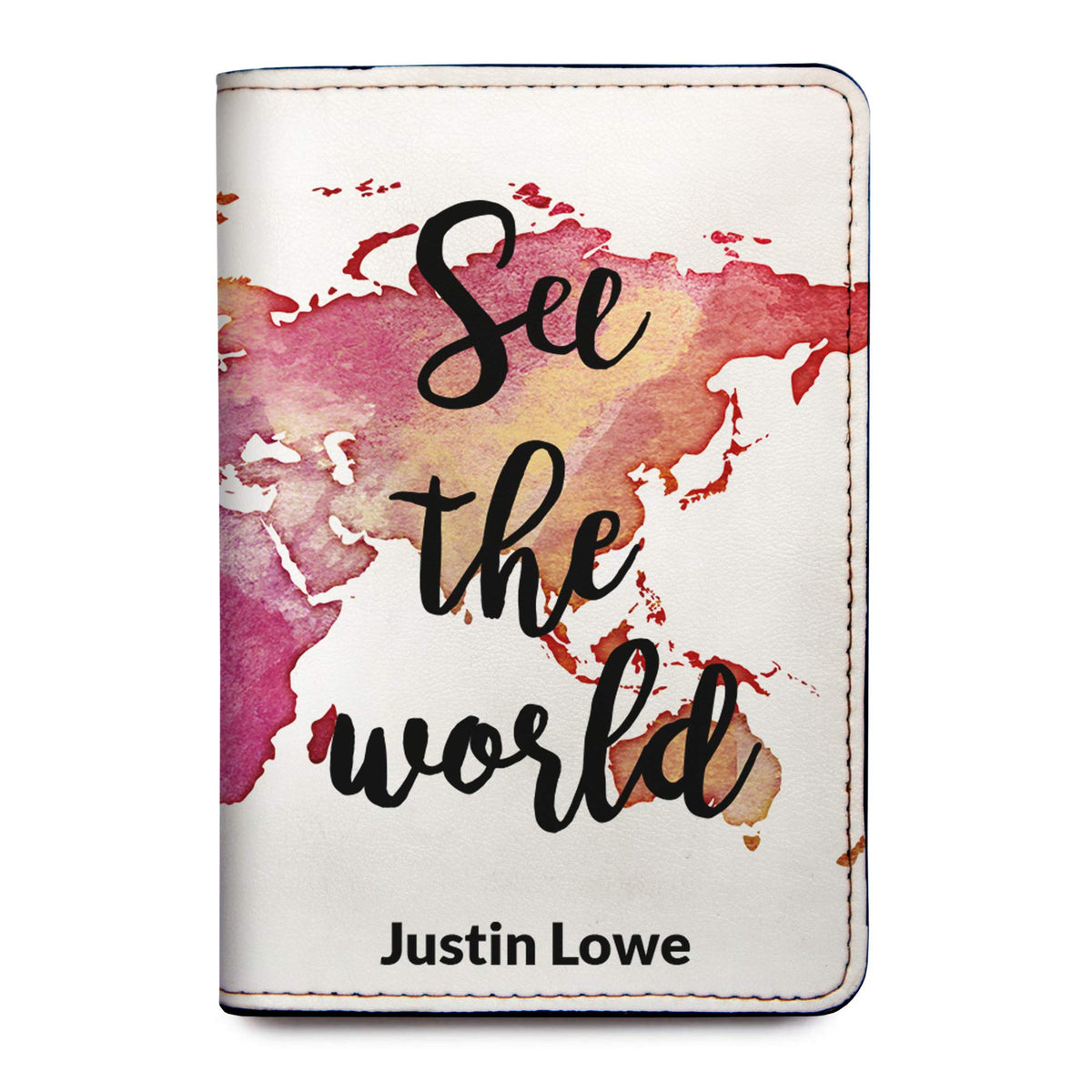 Personalized Passport Holder - Custom Vegan Leather RFID Passport Cover