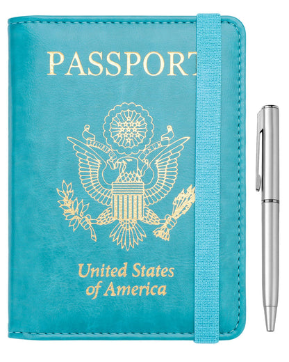 WALNEW Passport Holder for Travel, RFID Passport Wallet, Travel Essentials