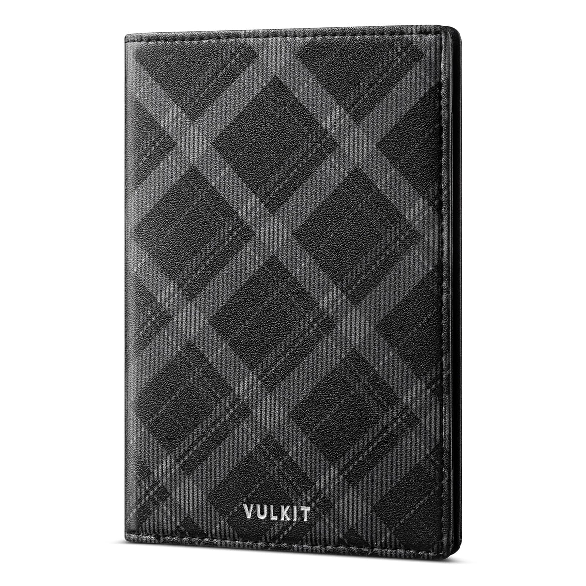 VULKIT Cute Passport Cover for Women, RFID Blocking Slim Passport Book Holder, Leather Travel Passport Wallet with Magnetic Closure Blue