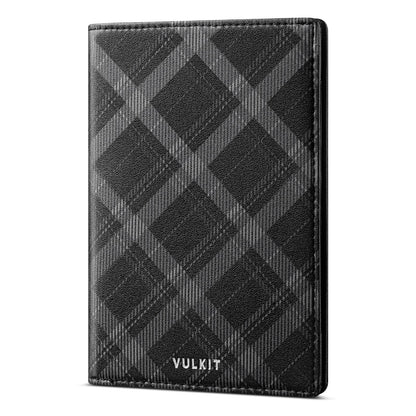 VULKIT Cute Passport Cover for Women, RFID Blocking Slim Passport Book Holder, Leather Travel Passport Wallet with Magnetic Closure Blue