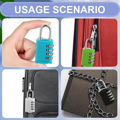 Moxweyeni 10 Pcs Digit Combinations Padlock Safe Cipher Lock