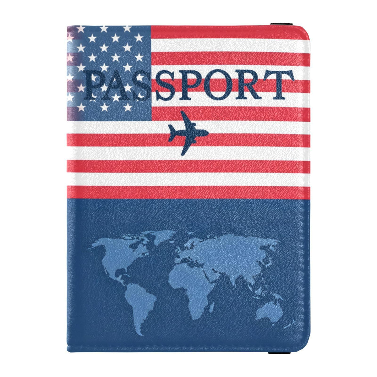 ALAZA Passport Holder, USA Leopard Passport Cover Travel Wallet with Credit Card Slots Rfid Wallet Waterproof Documents Organizer Women Men