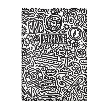 Passport Cover for Kids, Women and Men, Cute Travel Passport Holder (Tourist Pattern)
