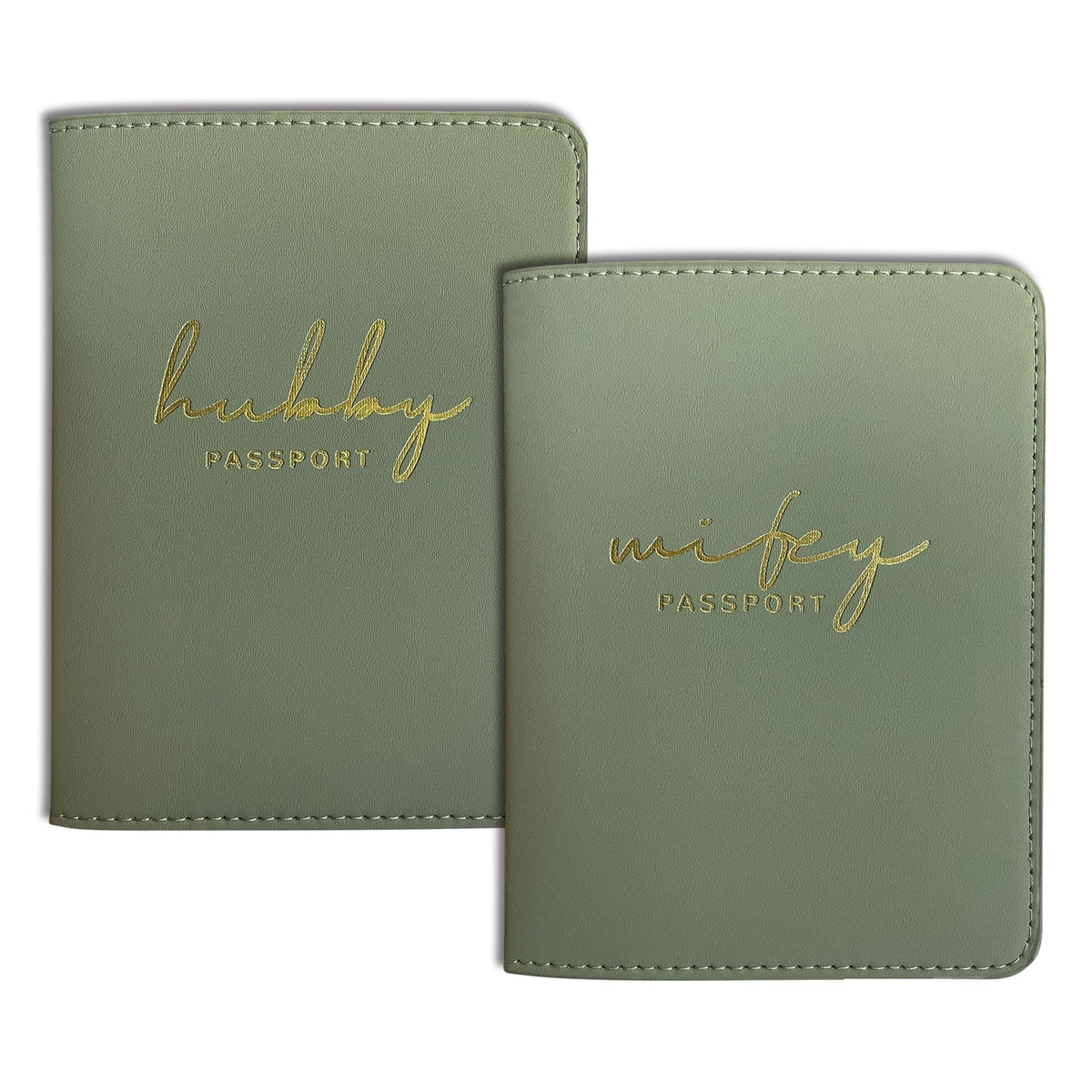 Mr&Mrs Gifts Matching Passport Covers for Mr and Mrs Honeymoon Essentials