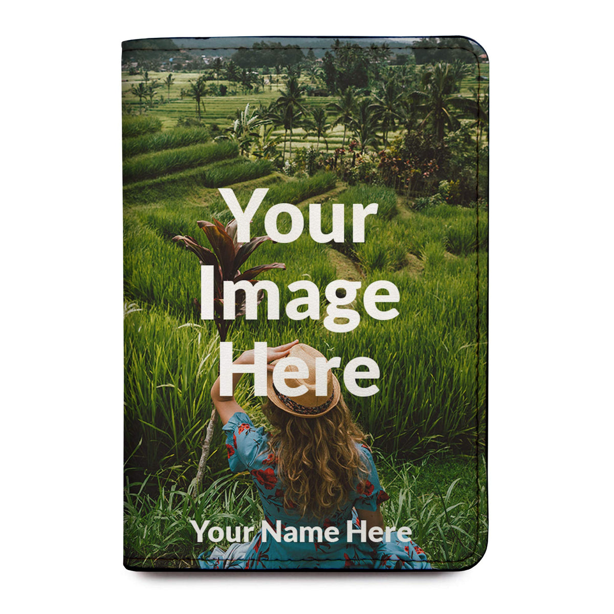 Personalized Passport Holder - Custom Vegan Leather RFID Passport Cover